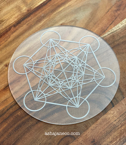 Acrylic Sacred Geometry Mini Grid Board || 12cm