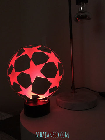 LED & Acrylic Night Light || UCL Football