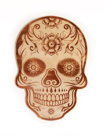Decorative Plaque || Engraved || Sugar Skull