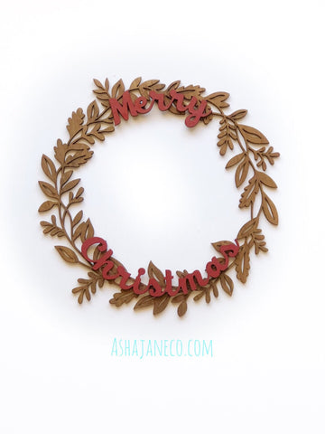 Merry Christmas || Wreath || 2 sizes