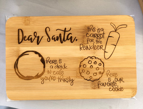 Dear Santa Cookie Board